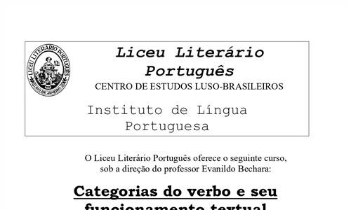 Categorias do verbo e seu funcionamento textual